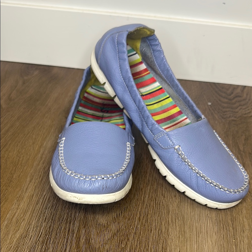 SAS Leather Loafers Blue Size 9.5 W